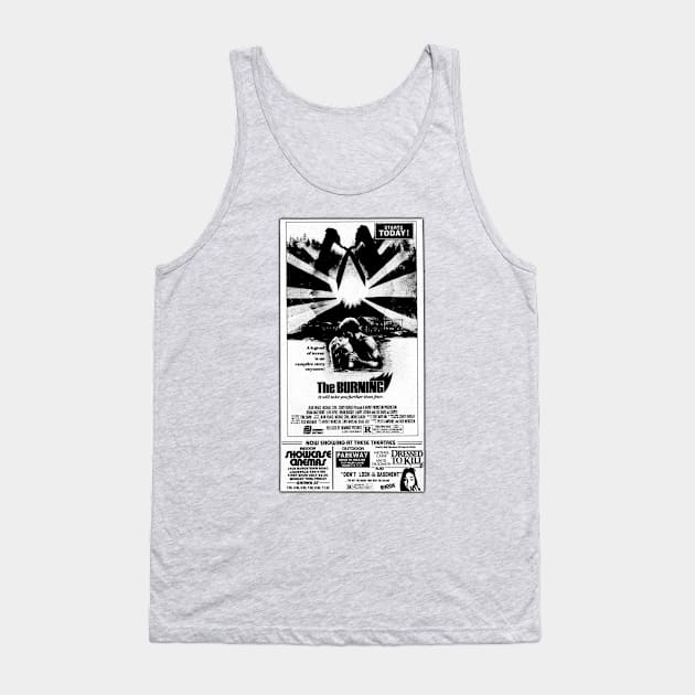 "THE BURNING" [ 80s HORROR SHOWTIMES ] Tank Top by nostaljunkpod